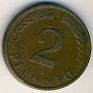 2 Pfennig Germany 1950 KM# 106. Subida por Granotius